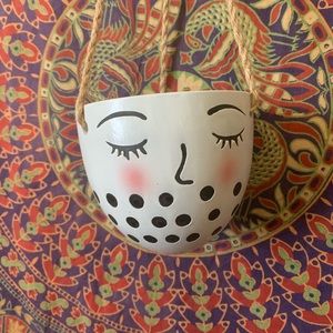 Hanging Planter with Face